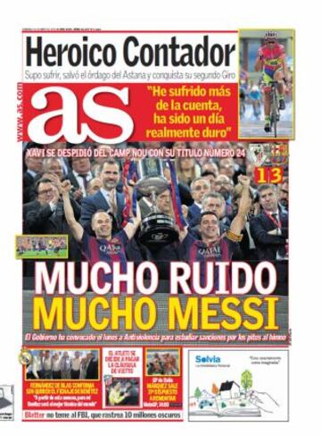 Las portadas de AS de mayo