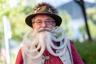 El verdadero octopus. Este participante tuvo la destreza de convertir su barba en patas de pulpo simétricas entre sí. 