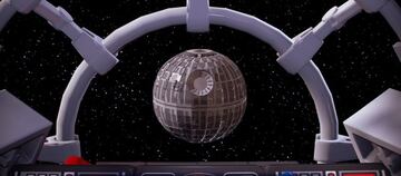 En misión de rescate hacia la Estrella de la Muerte.