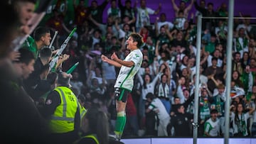 Marco Sangalli, del Racing, celebrando un gol.
