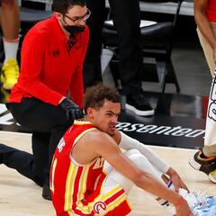 "It's hurting": Atlanta Hawks star Young discusses freak ankle injury