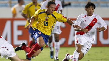 Javier Reina con la Selecci&oacute;n Colombia Sub-20 en 2009