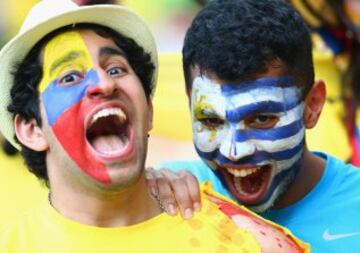 Colombia-Uruguay en imágenes