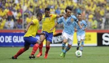 Partido Ecuador - España. Silva.