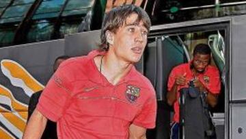 <b>ATRACCIÓN. </b>Bojan ya lo fue ayer, a su llegada a Gijón. ¿Lo será hoy?