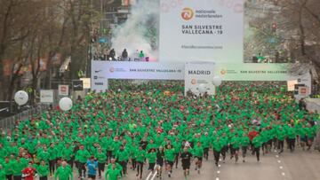 Corredores de la San Silvestre Vallecana.