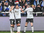 Partido de Liga Hypermotion entre el Burgos CF y el Real Zaragoza celebrado en el estadio de ‘El Plantío’, Burgos.
Gol de David González del Burgos
21–12-2025 RICARDO ORDÓÑEZ