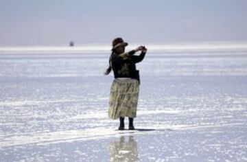 En Bolivia, el Salar de Uyuni.