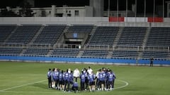 Real Madrid's first training session in Yokohama