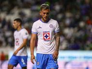 Gonzalo Piovi of Cruz Azul during the 7th round match between Leon and Cruz Azul as part of the Liga BBVA MX, Torneo Apertura 2024 at Nou Camp Stadium on September 14, 2024 in Leon, Guanajuato, Mexico.