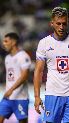 Gonzalo Piovi of Cruz Azul during the 7th round match between Leon and Cruz Azul as part of the Liga BBVA MX, Torneo Apertura 2024 at Nou Camp Stadium on September 14, 2024 in Leon, Guanajuato, Mexico.