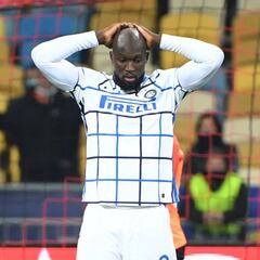 Lukaku, baja ante el Madrid