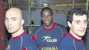 <b>EXPERTOS EN LA BUNDESLIGA. </b>Lozano, Fis y Belaustegui jugaron en la Liga alemana y conocen de memoria al rival de hoy.