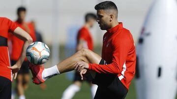 Fede Vico durante un entrenamiento.