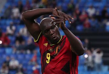 3-0. Romelu Lukaku celebra el tercer gol.