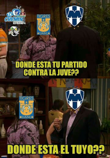 Los memes se burlan de Tigres y Rayados por el 'No' de Juventus