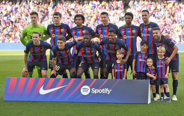 Once inicial del Barcelona.