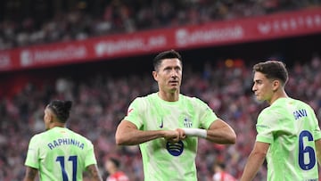 25/05/25 PARTIDO PRIMERA DIVISION ULTIMA JORNADA 38
ATHLETIC BILBAO - BARCELONA
ALEGRIA GOL ROBERT LEWANDOWSKI