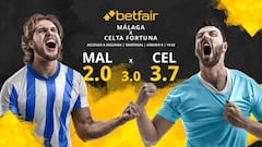 Málaga CF vs. Celta Fortuna: horario, TV, estadísticas, clasificación y pronósticos