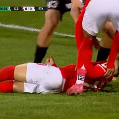 La imagen es muy dura: el hermano de João Félix, inconsciente tras un cabezazo en pleno partido