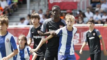 Ibrahima Sow, el 'gigante' jugador de 12 años del Sevilla