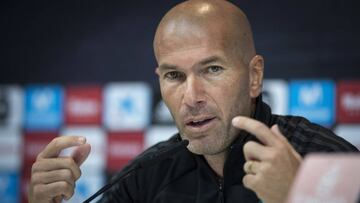 Zinedine Zidane, en la conferencia de prensa.