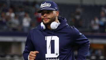 El mariscal de campo de Dallas Cowboys no practicó miércoles y jueves con la organización de Texas por una lesión en el hombro que sufrió ante Rams.
