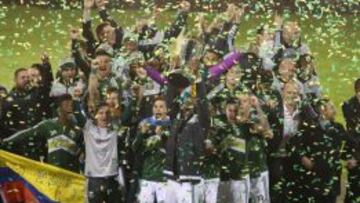 Portland celebra su t&iacute;tulo de campe&oacute;n 2015.