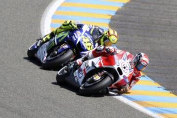 Valentino Rossi y Andrea Dovizioso.