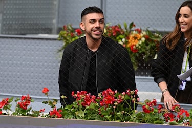 Dj Mario durante el partido de octavos de final del Mutua Madrid Open que durante el partido que los tenistas Andréi Rublevv y Carlos Alcaraz disputaron en el Mutua Madrid Open.