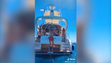 Rudy despide sus vacaciones a lo grande con este Tik Tok: atentos al nombre de su yate