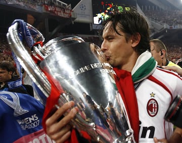 El delantero italiano anot¨® 46 goles con la Juventus y el Mil¨¢n en la competici¨®n europea.