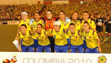Selección Colombia Femenina en el Sudamericano Sub 20 de 2010, en el Alfonso López de Bucaramanga.