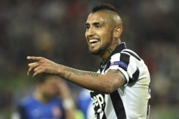 2013: Arturo Vidal con 18 goles en Juventus (Italia).