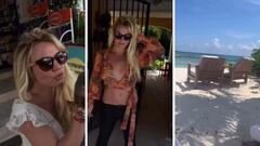 Britney Spears festeja un año de libertad en Playa del Carmen