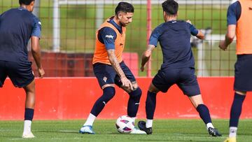 06-04-24. GIO ZARFINO, EN UN ENTRENAMIENTO DEL SPORTING EN MAREO.