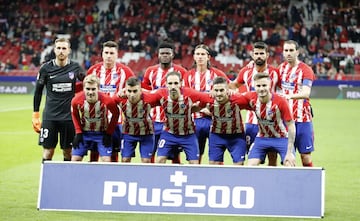 Equipo del Atlético de Madrid.