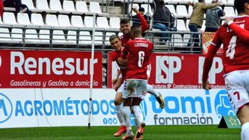Real Murcia vs Mancha Real. Gol Alberto.