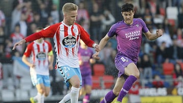 Sergio Gil, en un partido con el Lugo.