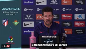 Simeone llama a la afición:
"Es un partido importante y el equipo necesita estar arropado"