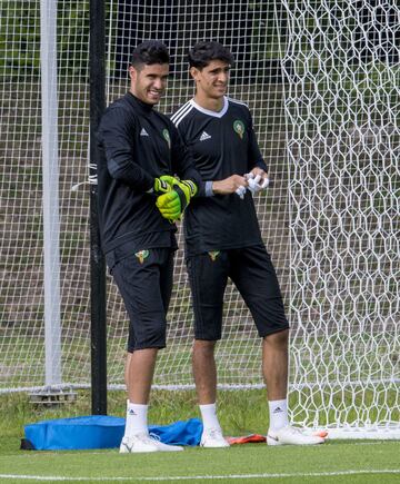 Marruecos se entrena antes del partido frente a España