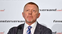 BERLIN, GERMANY - MARCH 10: Boris Becker attends the "Boris Becker x fensterversand.com" press conference at Sheraton Berlin Grand Hotel Esplanade on March 10, 2023 in Berlin, Germany. (Photo by Tristar Media/Getty Images)