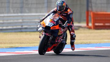 Dani Pedrosa con la KTM en Misano.