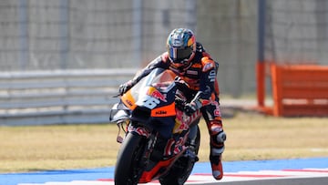 Dani Pedrosa con la KTM en Misano.