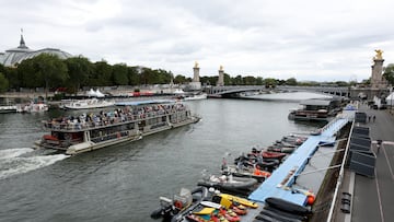 París, este sábado, en la zona del circuito.