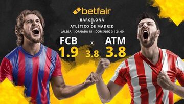 FC Barcelona vs. Club Atlético de Madrid: horario, TV, estadísticas, clasificación y pronósticos