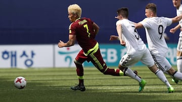 Pe&ntilde;aranda con la selecci&oacute;n venezolana. 