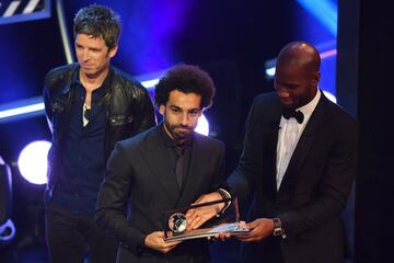 Mohamed Salah ganó el premio Puskas al mejor gol.