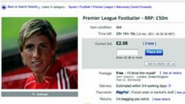 Subastan a Torres en Ebay