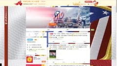 El club también está presente en las Social Media de China